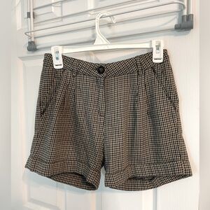Zara Girls Plaid Shorts